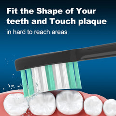 XIAOHEAD replacement toothbrush head compatible with AquaSonic Black Series Pro