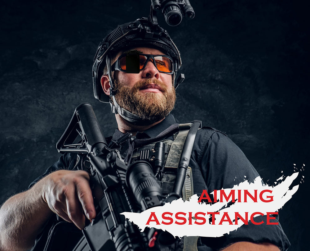Occluder clip-on eye mask for archery and shooting training