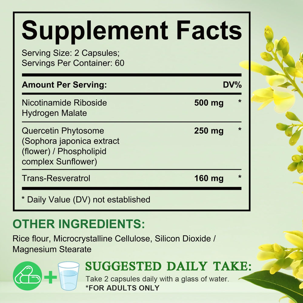 Box and bottle packaging displaying 120 capsules