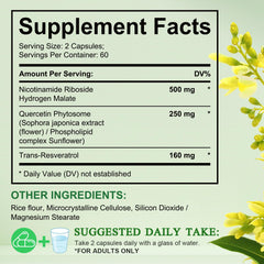 Box and bottle packaging displaying 120 capsules