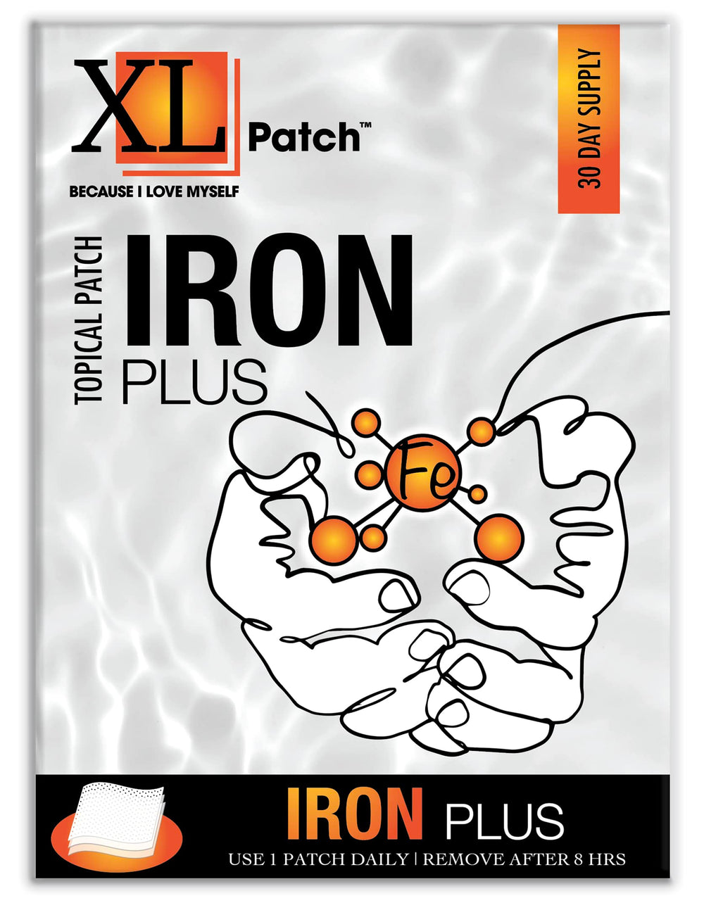 XLPATCH Iron Plus Topical Patch packaging box