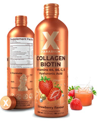 Front view of XParadigm Puritas Corpus Liquid Collagen bottle