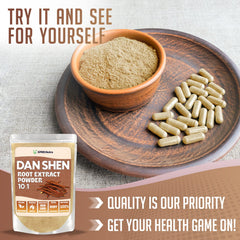 Serving ideas for Dan Shen powder in shakes