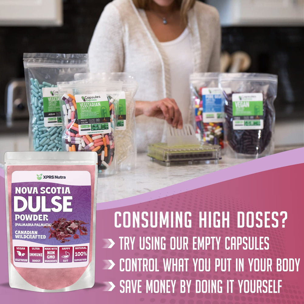 Nutrition facts panel for XPRS Nutra Dulse Powder