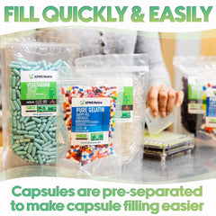 Clear Size 4 gelatin capsules for DIY filling