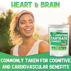 XPRS Nutra L-Carnitine Tartrate powder scoop shows precise dosing for consistent routines.