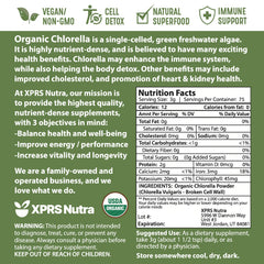 XPRS Nutra Organic Chlorella Powder 8 oz packaging