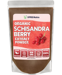 Organic Schisandra berry powder in a 16 oz bag