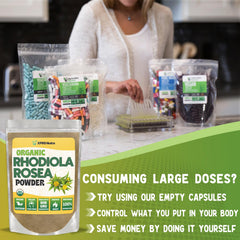 Fine Rhodiola Rosea powder texture