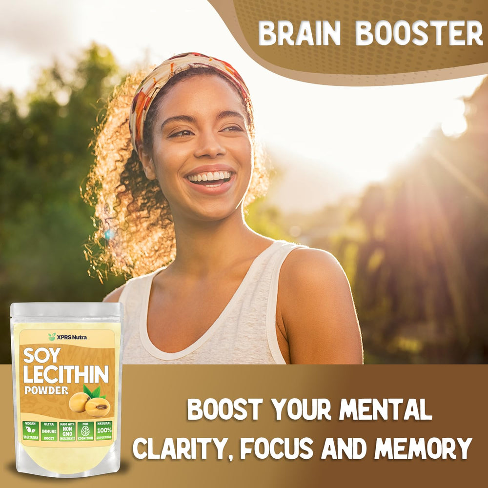 Lecithin powder being added to a recipe for cooking