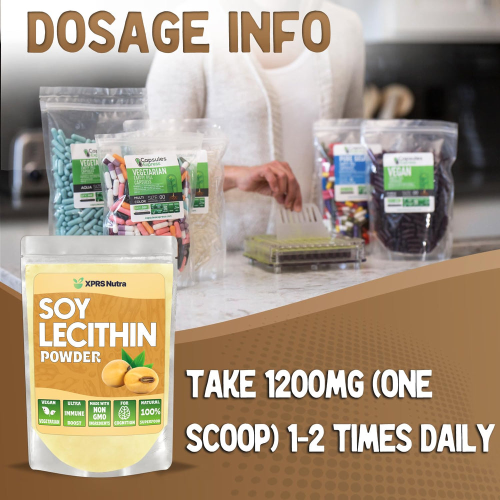 Soy lecithin powder ingredients and nutrition