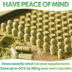 Close-up of the snap-shut mechanism on vegan empty capsules