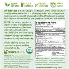 Stack of XPRS Nutra Wheatgrass Juice Powder 8oz jars