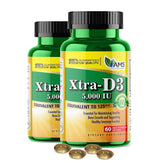 America Medic & Science Xtra D3 Vitamin D 5,000 IU Softgels - 2 Pack (Hero Image)