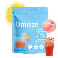 XUHUIT Peach Tea Clear Whey Isolate bottle front view