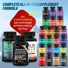 Sea moss, black seed oil and Panax Ginseng components of Xuore