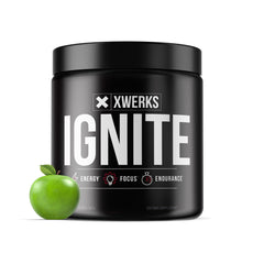 Xwerks Ignite Green Apple tub front—clean energy for workouts.