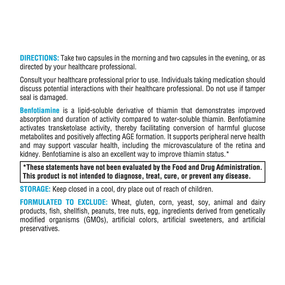 Allergen-free formulation information on packaging