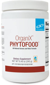 XYMOGEN OrganiX Phytofood Reds and Greens front label