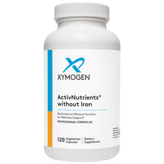 XYMOGEN ActivNutrients Without Iron label showing product name