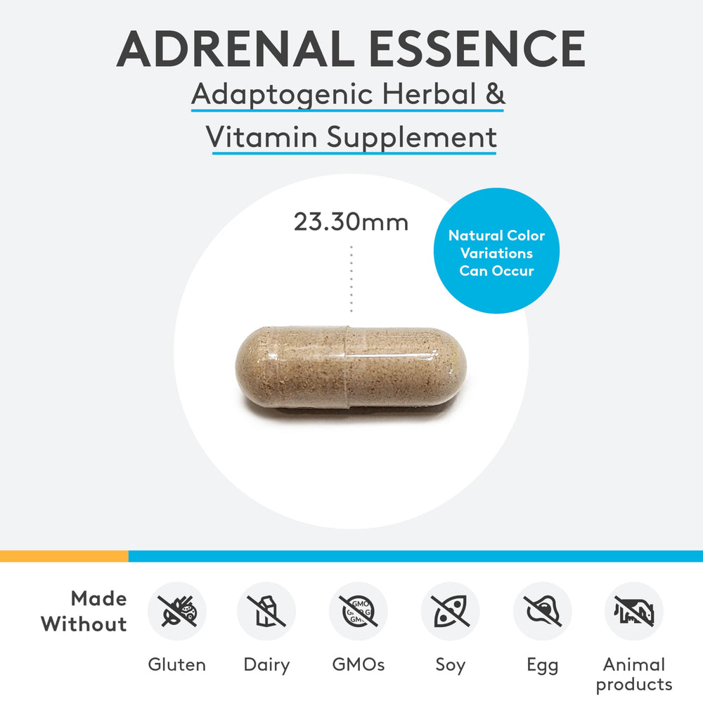 XYMOGEN Adrenal Essence bottle - side view and label