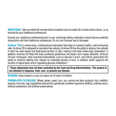 Graphic of free radicals being neutralized by alpha-lipoic acid
