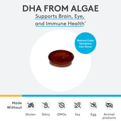 XYMOGEN DHA from Algae softgels arranged
