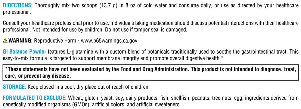 GI Balance Powder bottle with scoop