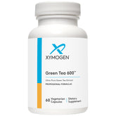 Front view of XYMOGEN Green Tea 600 bottle