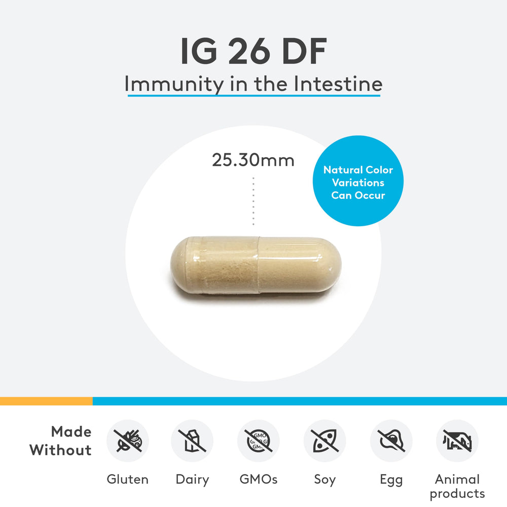 XYMOGEN IG 26 DF Powder packaging label close-up