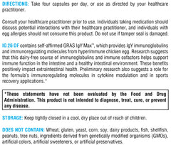 Graphic showing immune support and cytokine balance for XYMOGEN IG 26
