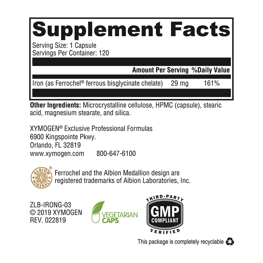 Nutrition and ingredients panel on the label