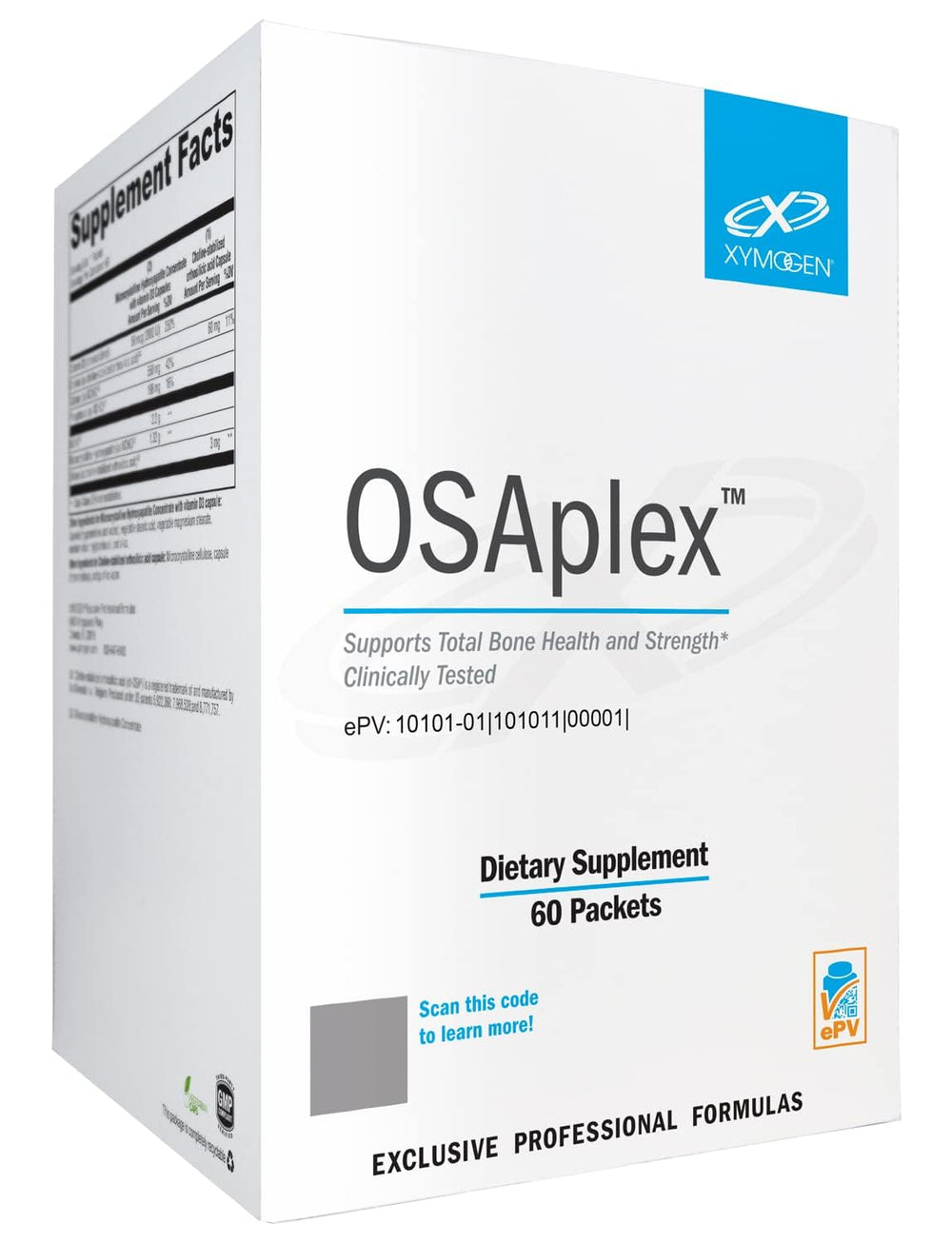 XYMOGEN OSAplex MCHC calcium and vitamin D3 packets - front view