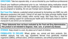 Citrinin-free badge on XYMOGEN Red Yeast Rice