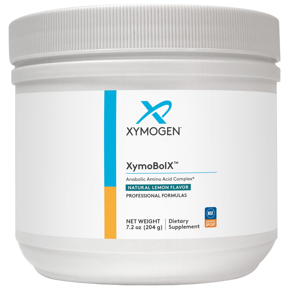 Front view of XYMOGEN XymoBolX Lemon 7.2 oz canister