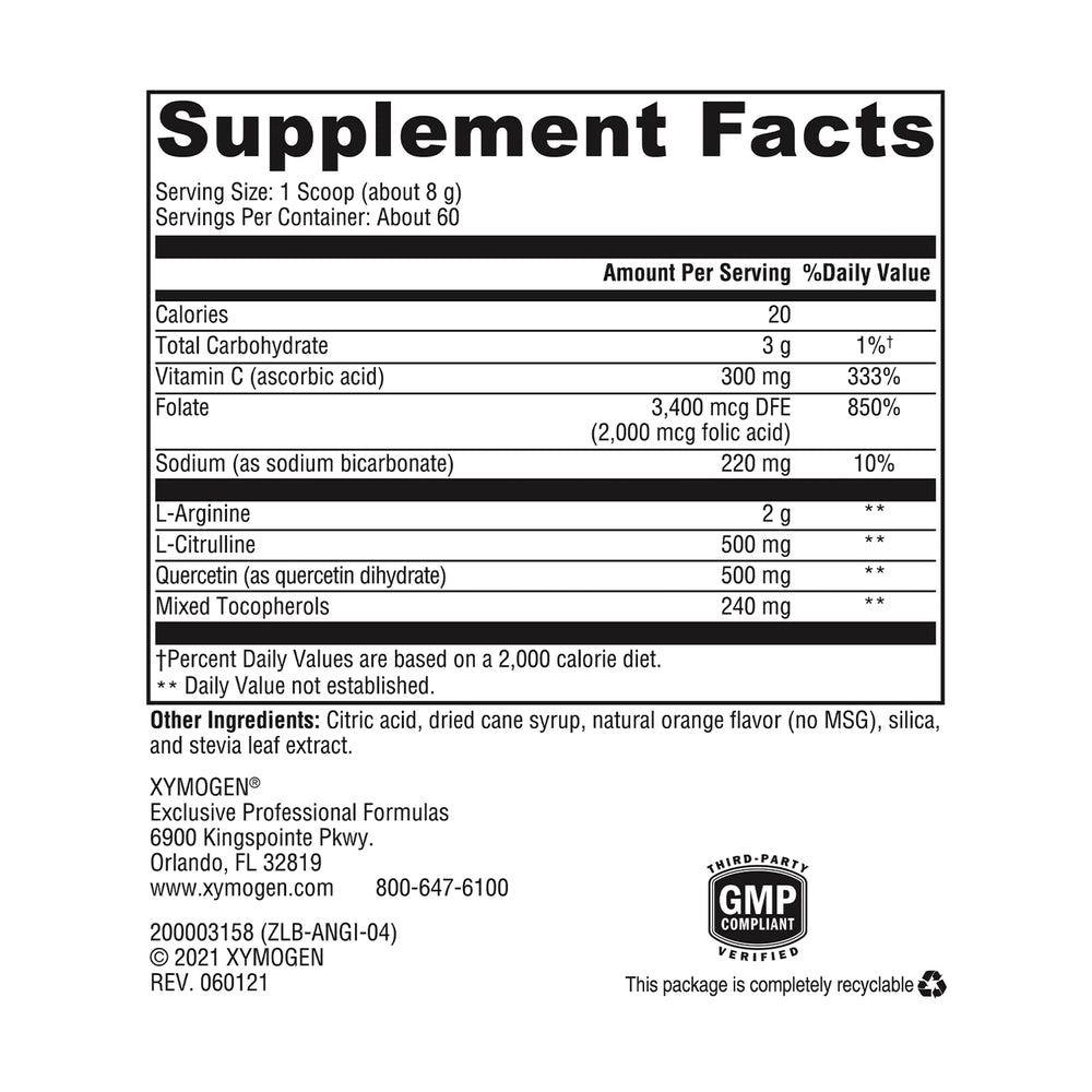 XYMOGEN AngiNOX quercetin-visual emphasizes added antioxidants