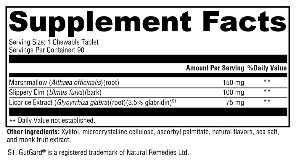 Close-up of Xymogen GI Soothe Chocolate bottle