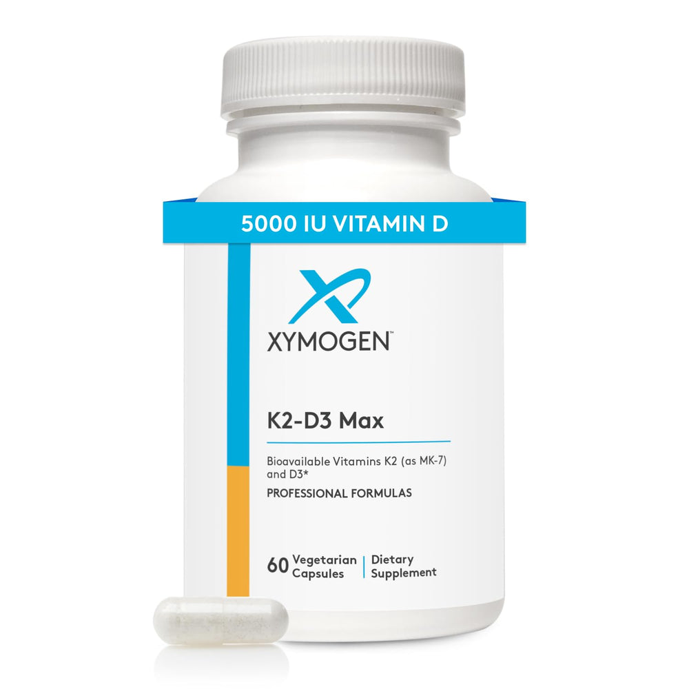 XYMOGEN K2-D3 Max bottle and packaging