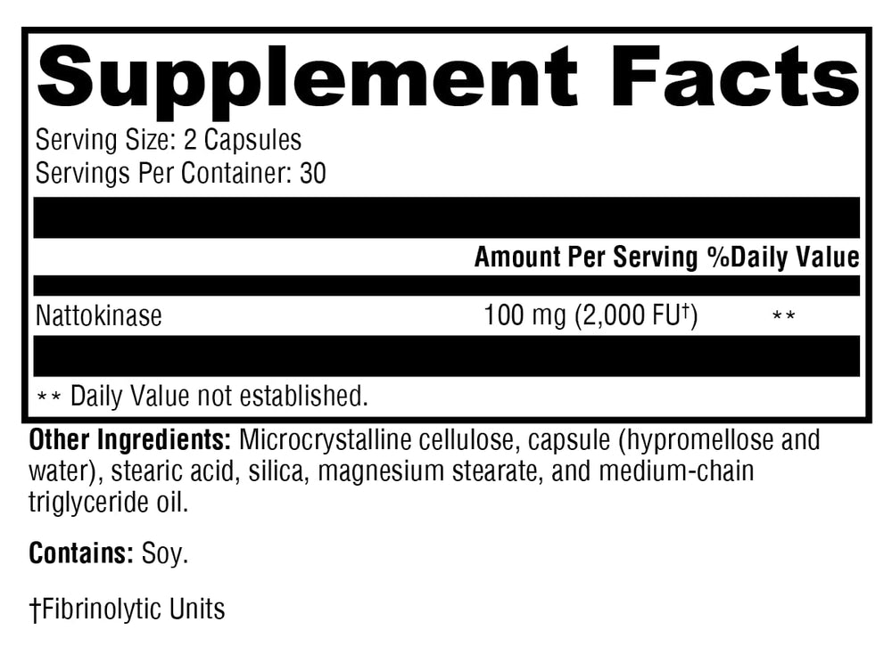 Vitamin K2 information related to natto-based nattokinase