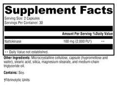 Vitamin K2 information related to natto-based nattokinase