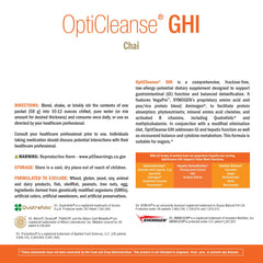 XYMOGEN OptiCleanse packaging featuring vegan-friendly allergen-free labels.