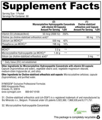 XYMOGEN OSAplex packaging back with supplement facts