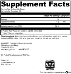 Allergen-free formulation note highlighting wheat, gluten, dairy exclusions