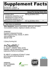 Dairy-free and gluten-free probiotic badge