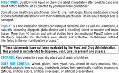 Allergen-free formulation of PepciX