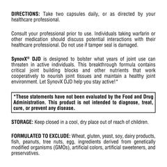 Chondroitin sulfate in SynovX DJD