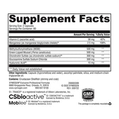 Glucosamine sulfate in SynovX DJD