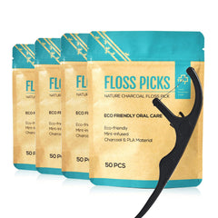 Y-Kelin vegan eco-friendly dental floss picks with mint flavor and packaging