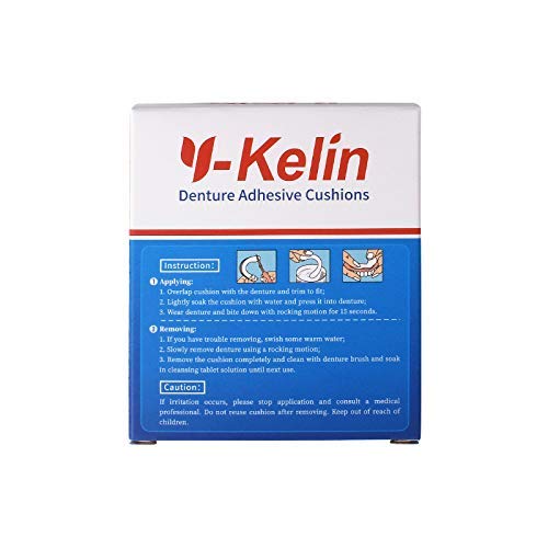 Box and 60 strips of adhesive-free denture pads