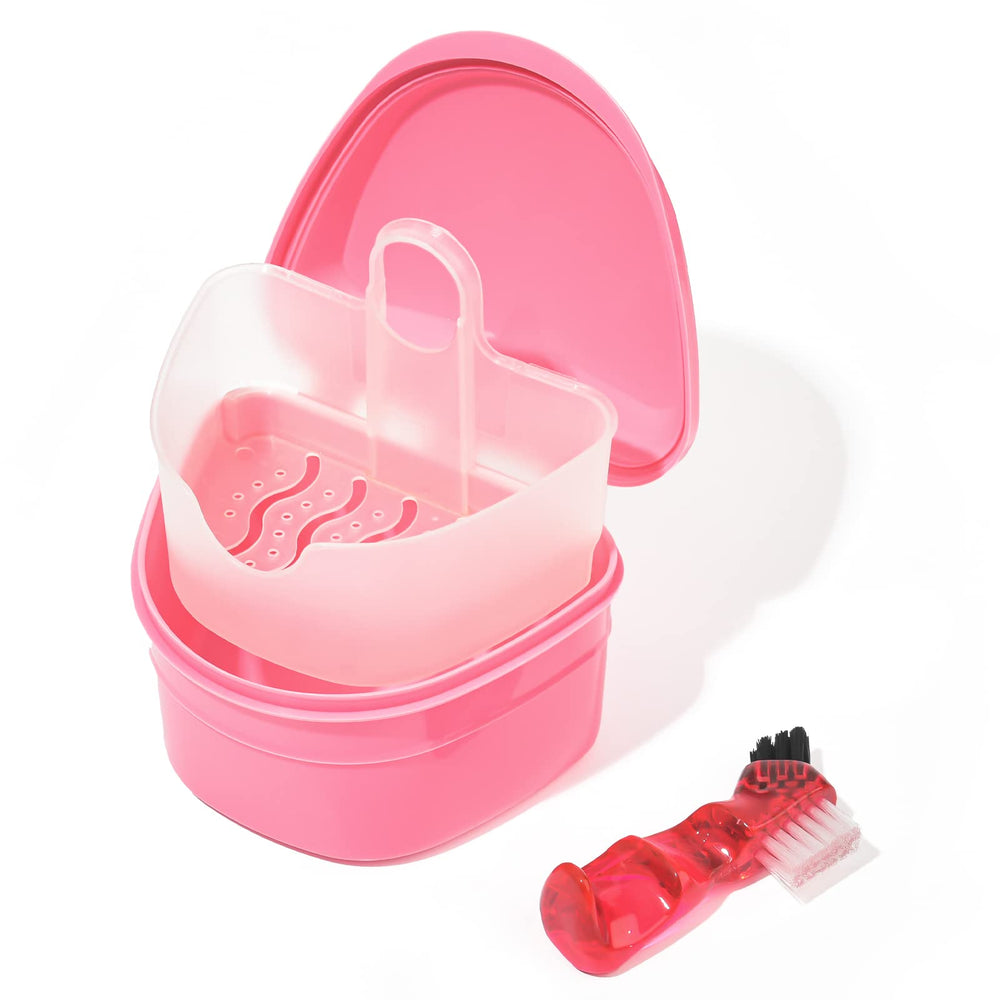 Y-Kelin Denture Bath Box in pink